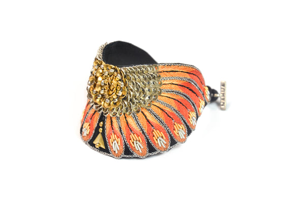 Seidenarmband Nikita | Orange